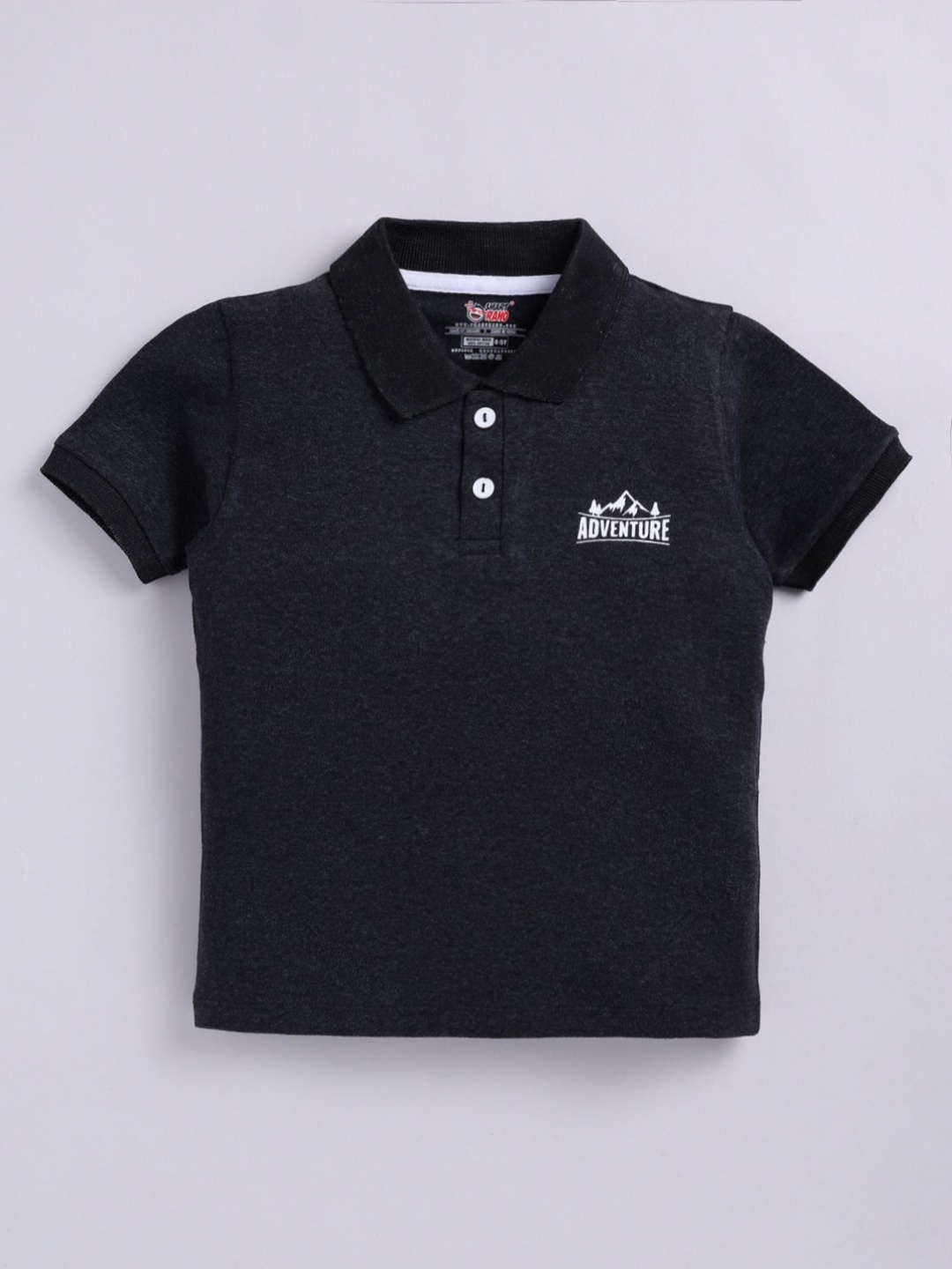 

SmartRAHO Boys Polo Collar T-shirt, Black