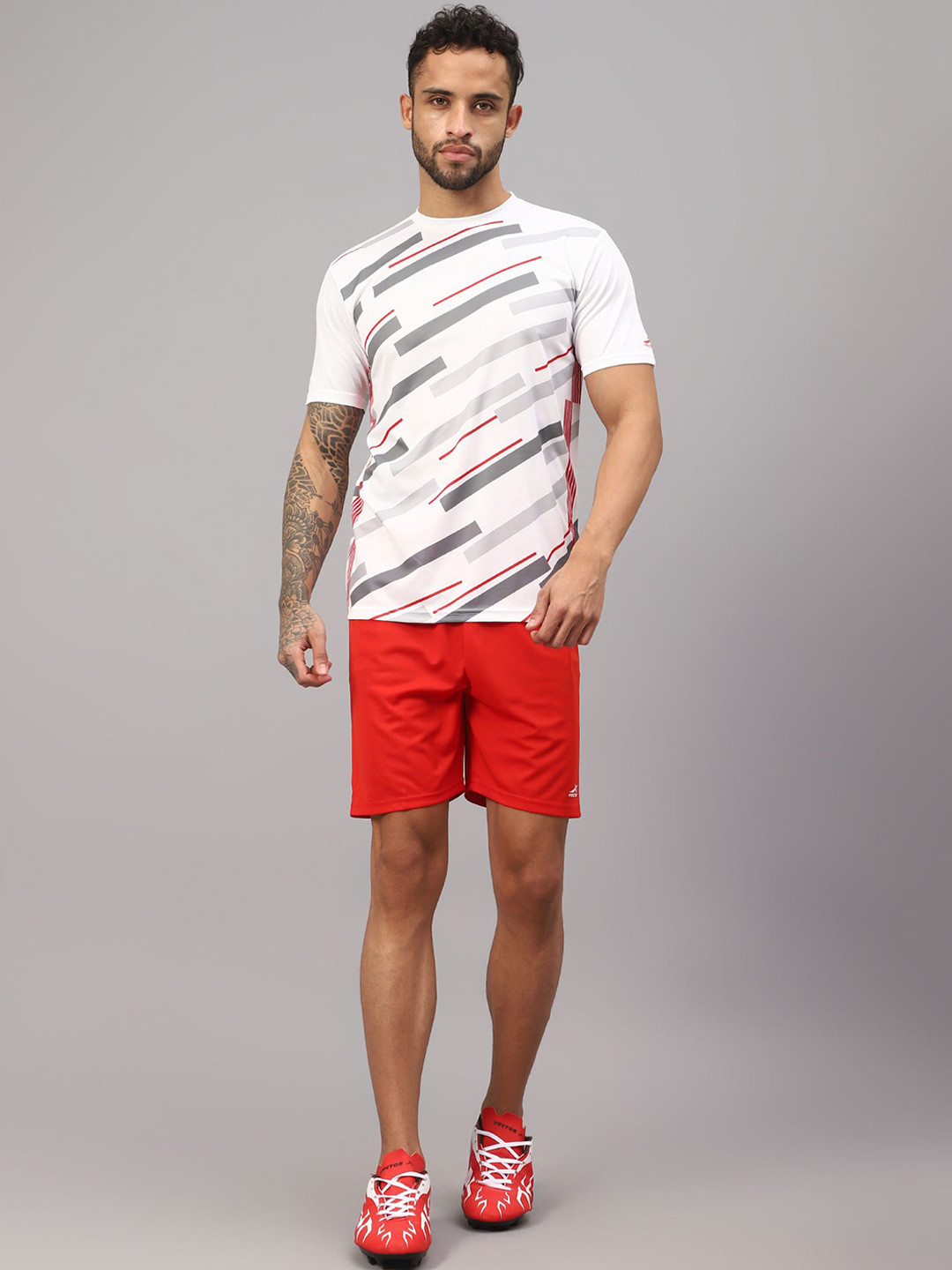 

VECTOR X Men Printed Tracksuit, White
