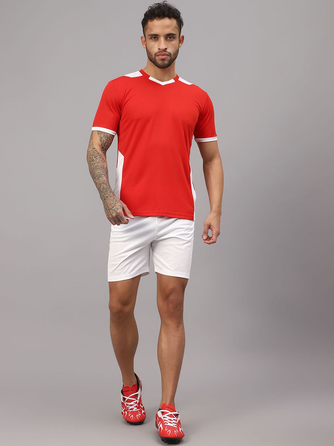 

VECTOR X Men Colourblocked Tracksuit, Red