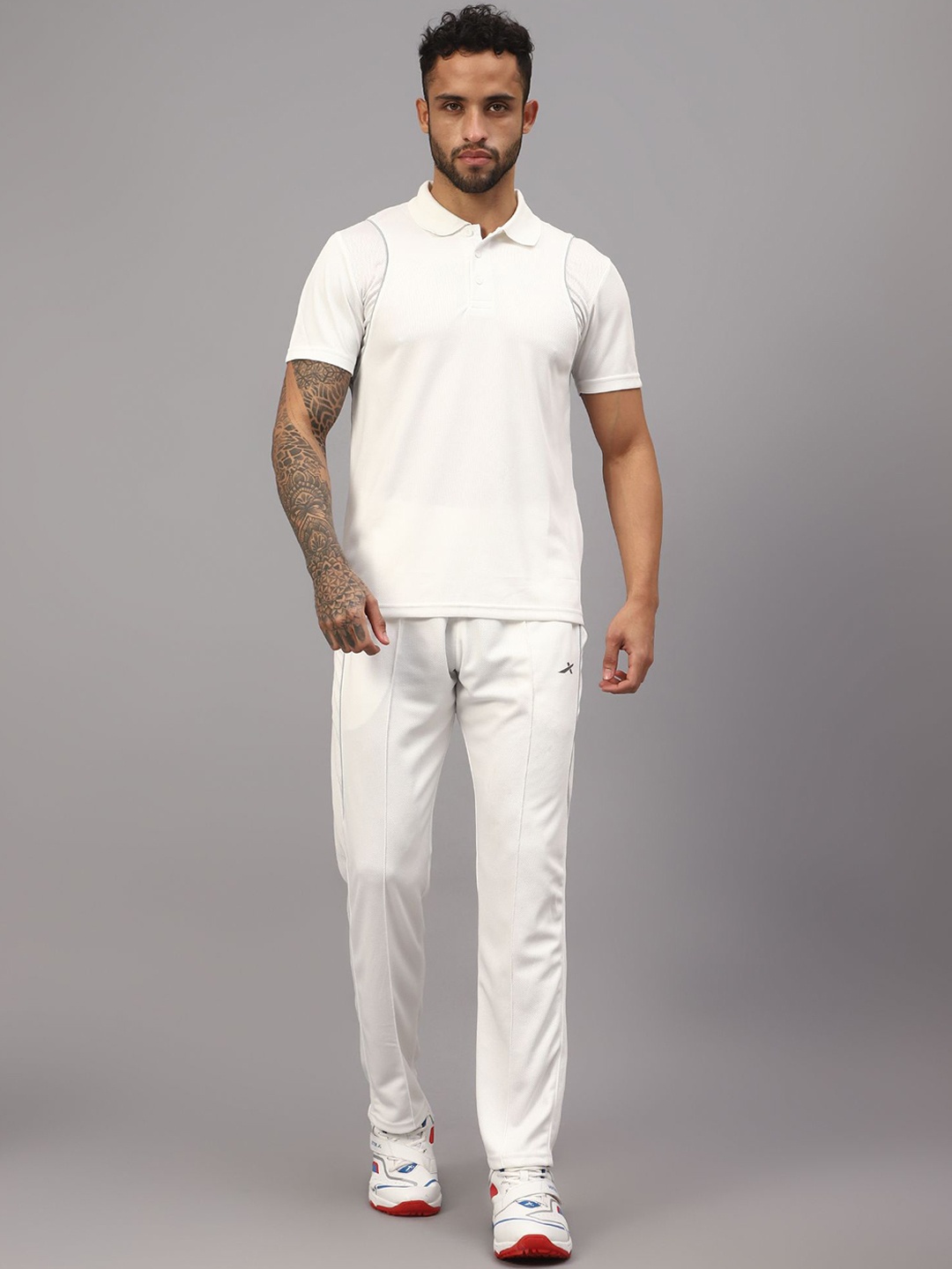 

VECTOR X Men Mid Rise Tracksuits, White