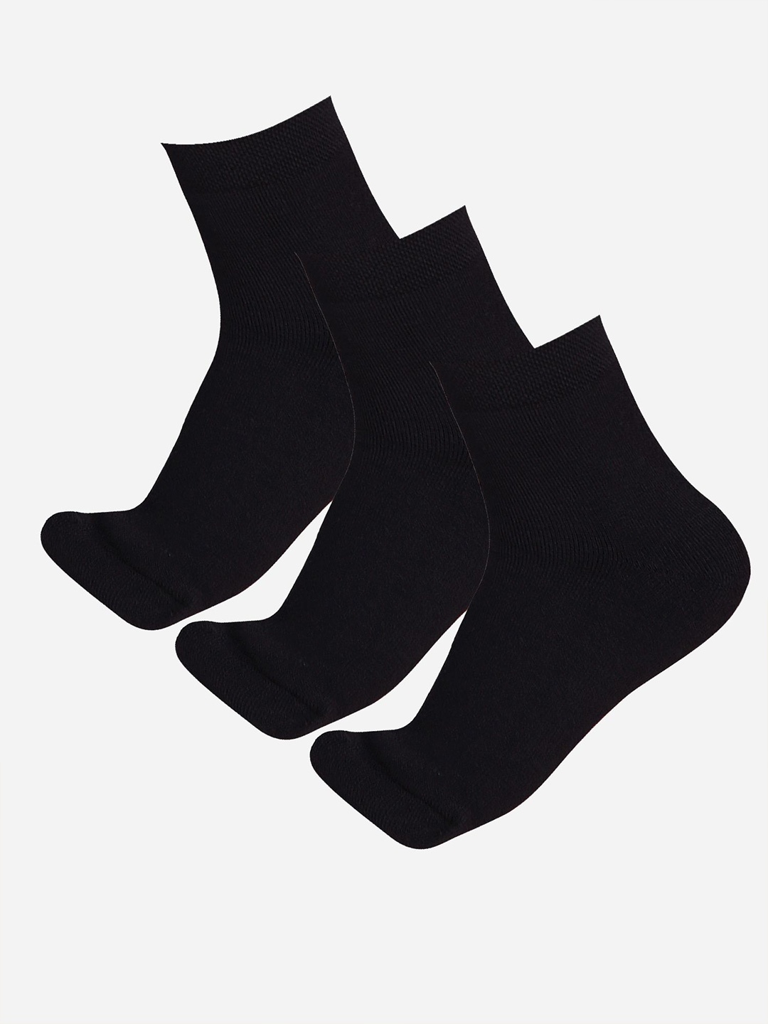 

Bodycare Kids Pack Of 3 Cotton Ankle-Length Socks, Black