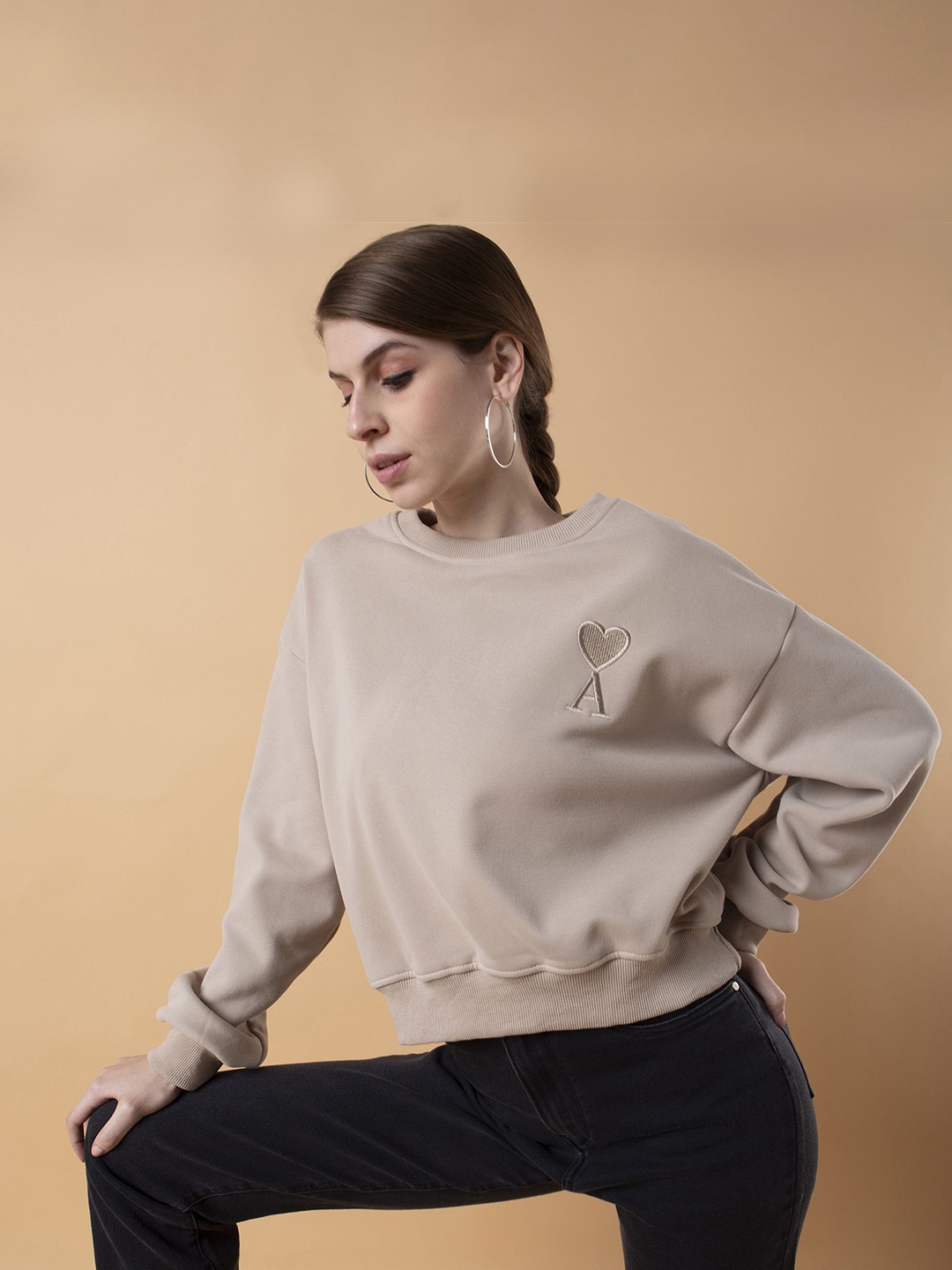 

SHOWOFF Women Sweatshirt, Beige