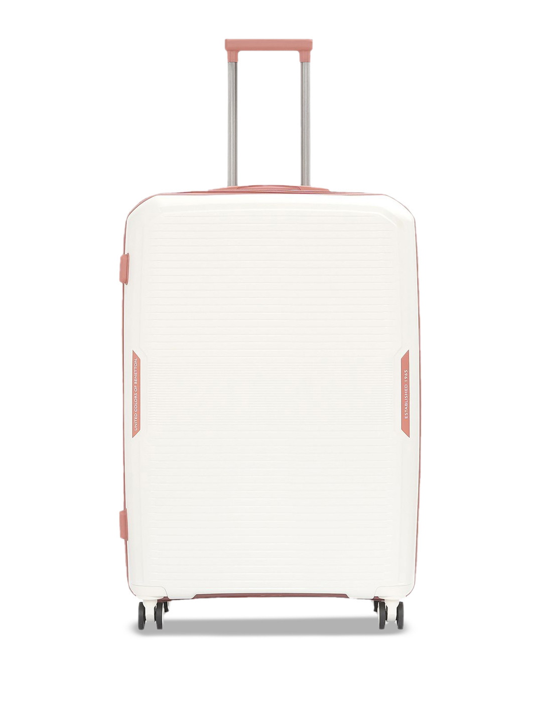 

United Colors of Benetton Opal Hard-Sided Large Trolley Bag, White