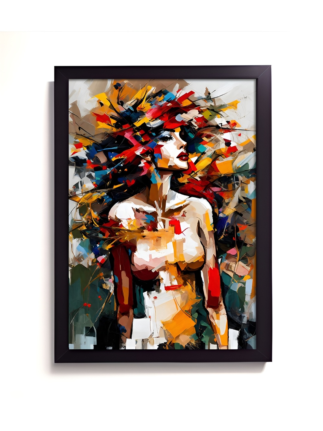 

RANDOM Red & White Abstract Painting Wall Art