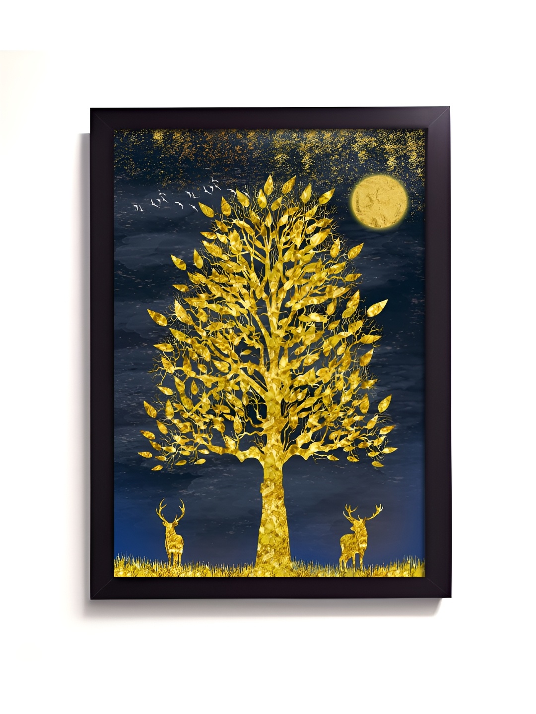 

RANDOM Blue & Yellow 1 Piece Synthetic Wood Other Wall Paintings