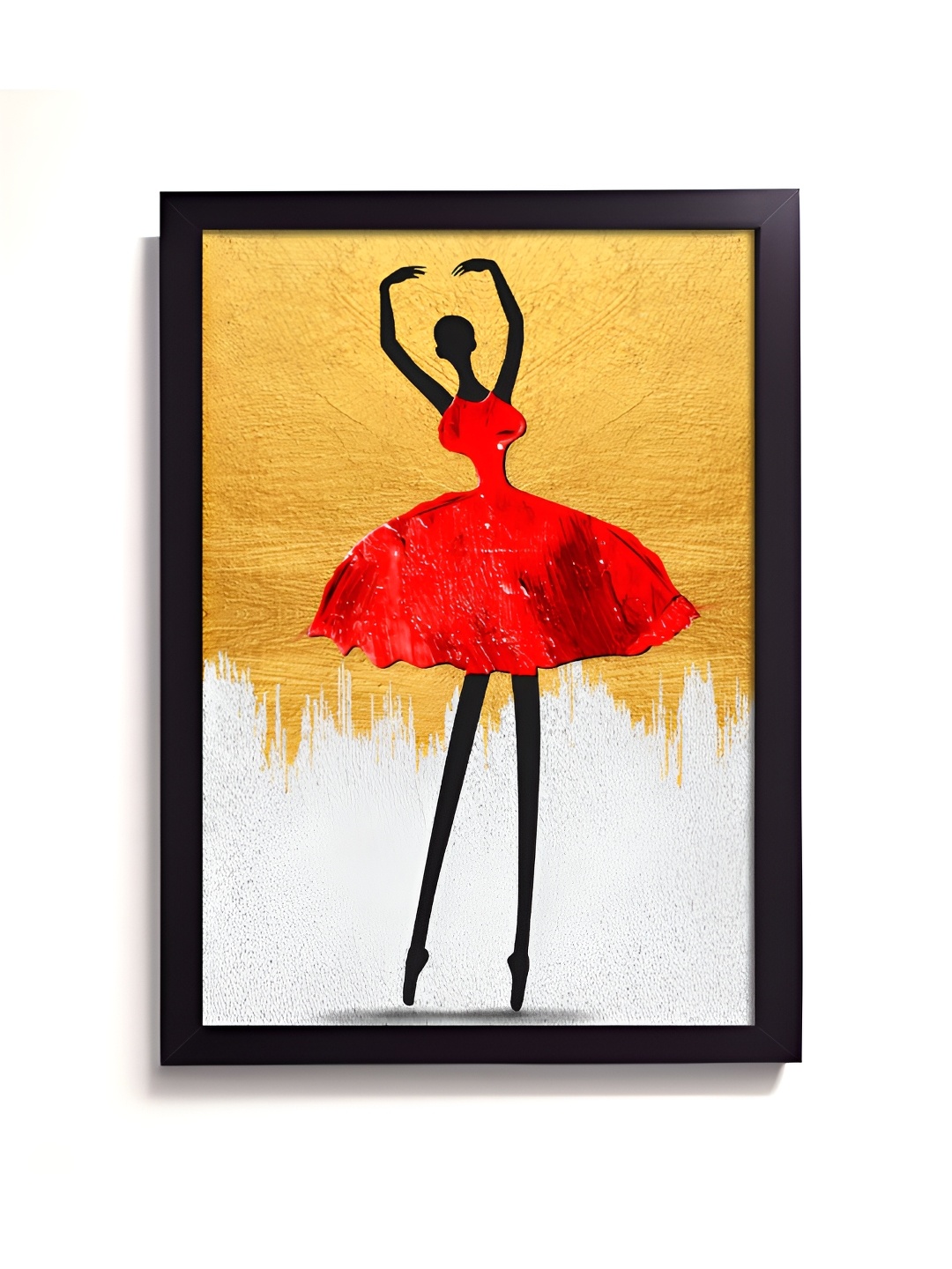 

RANDOM Yellow & Red Abstract Painting Wall Art