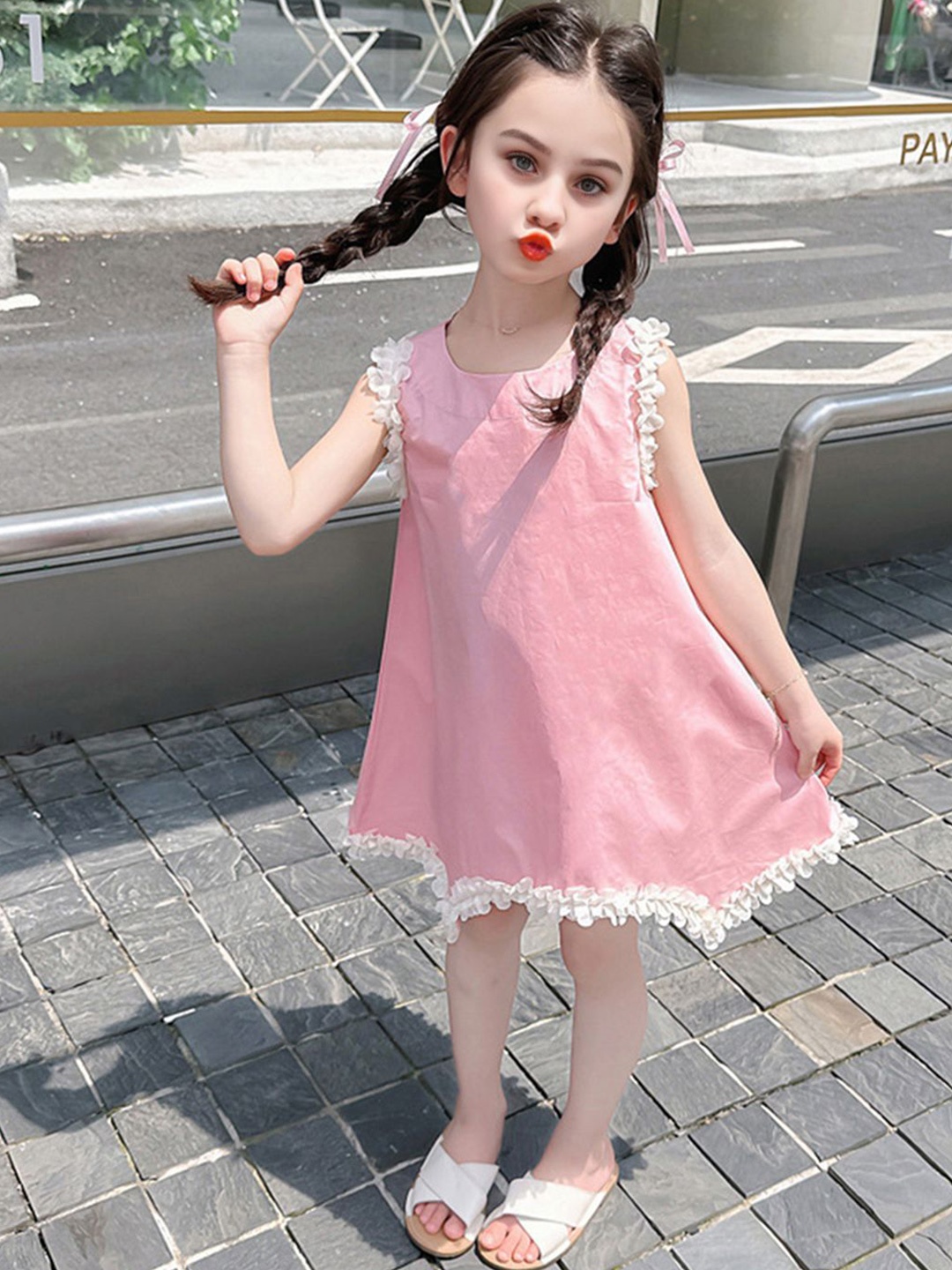 

INCLUD Sleeveless A-Line Dress, Pink