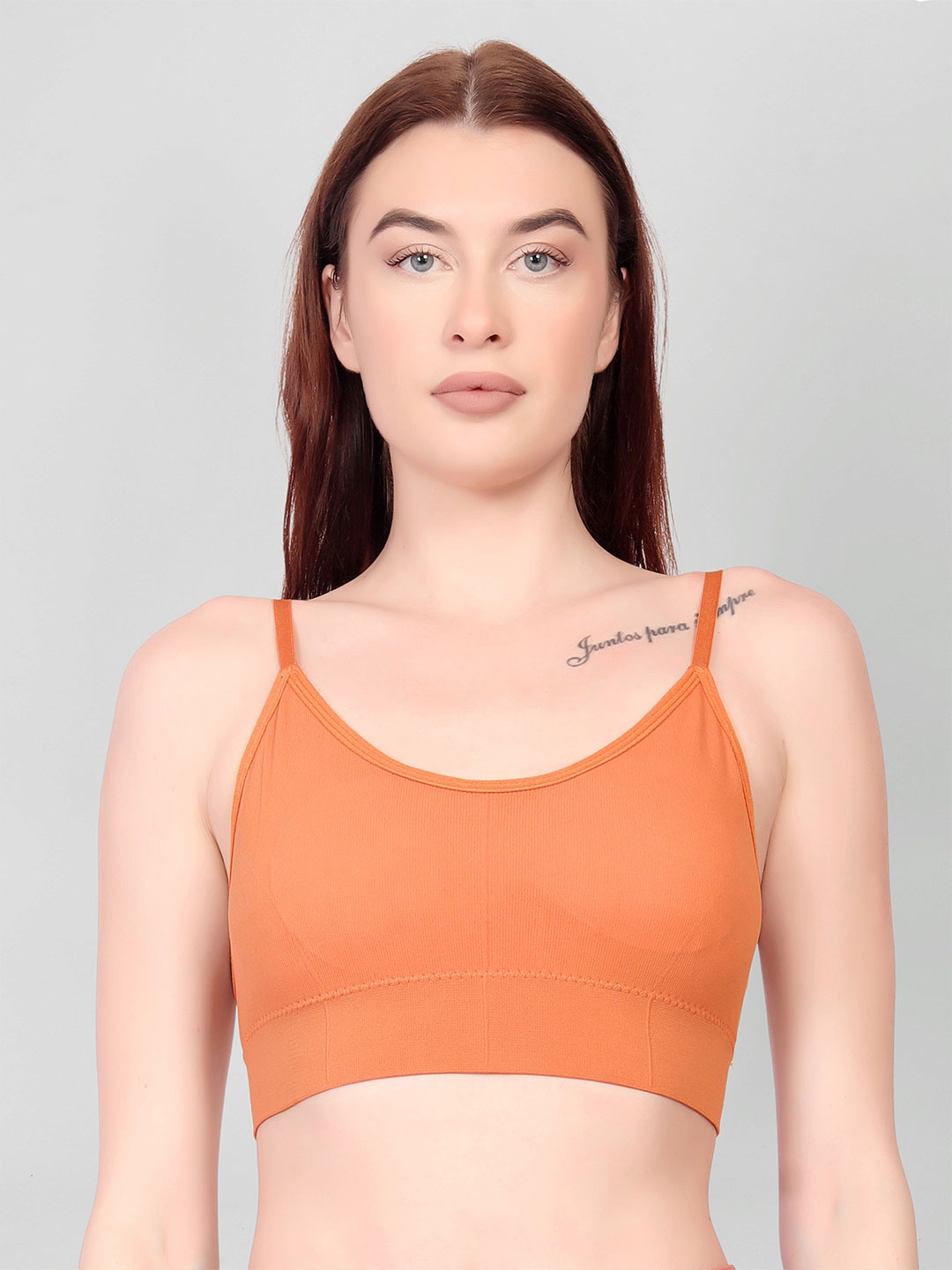

Gopalvilla Medium Coverage Lightly Padded Everyday Bra- All Day Comfort, Brown