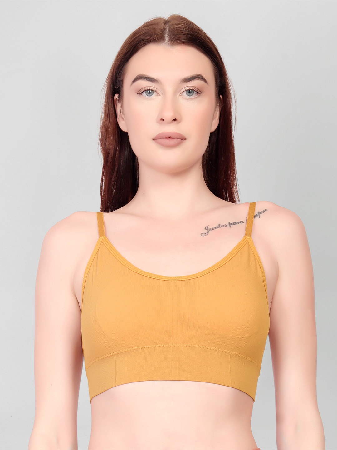 

Gopalvilla Medium Coverage Lightly Padded Everyday Bra- All Day Comfort, Yellow