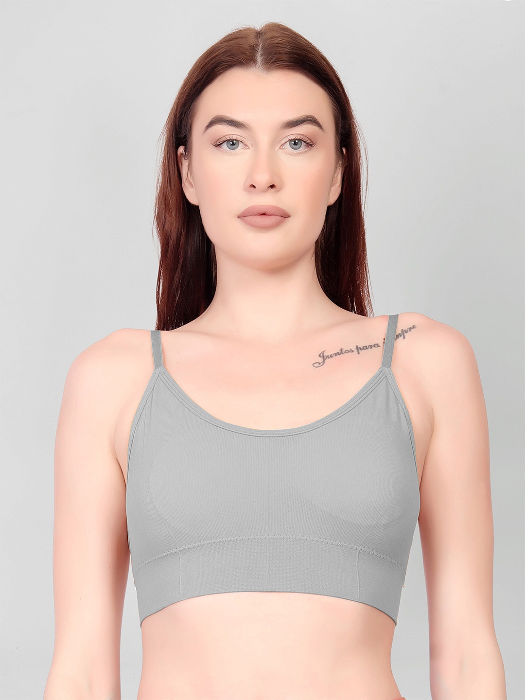 

Gopalvilla Medium Coverage Lightly Padded Everyday Bra- All Day Comfort, Grey