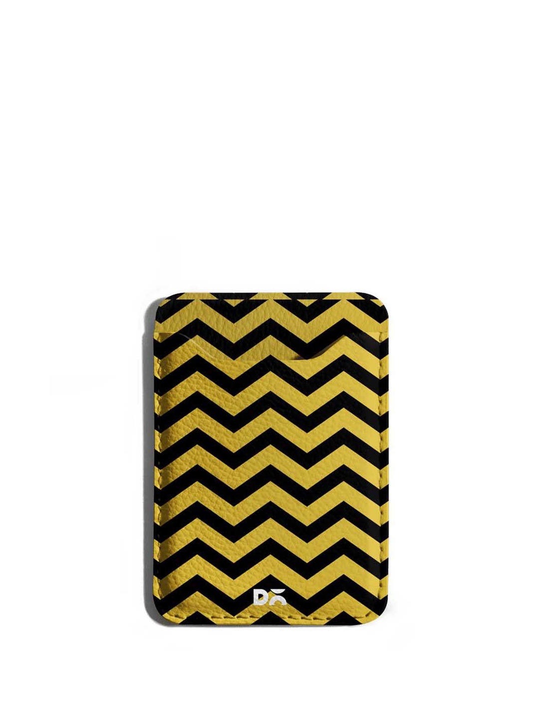 

DailyObjects Unisex Honey Chevron Stripes Card Holder, Yellow