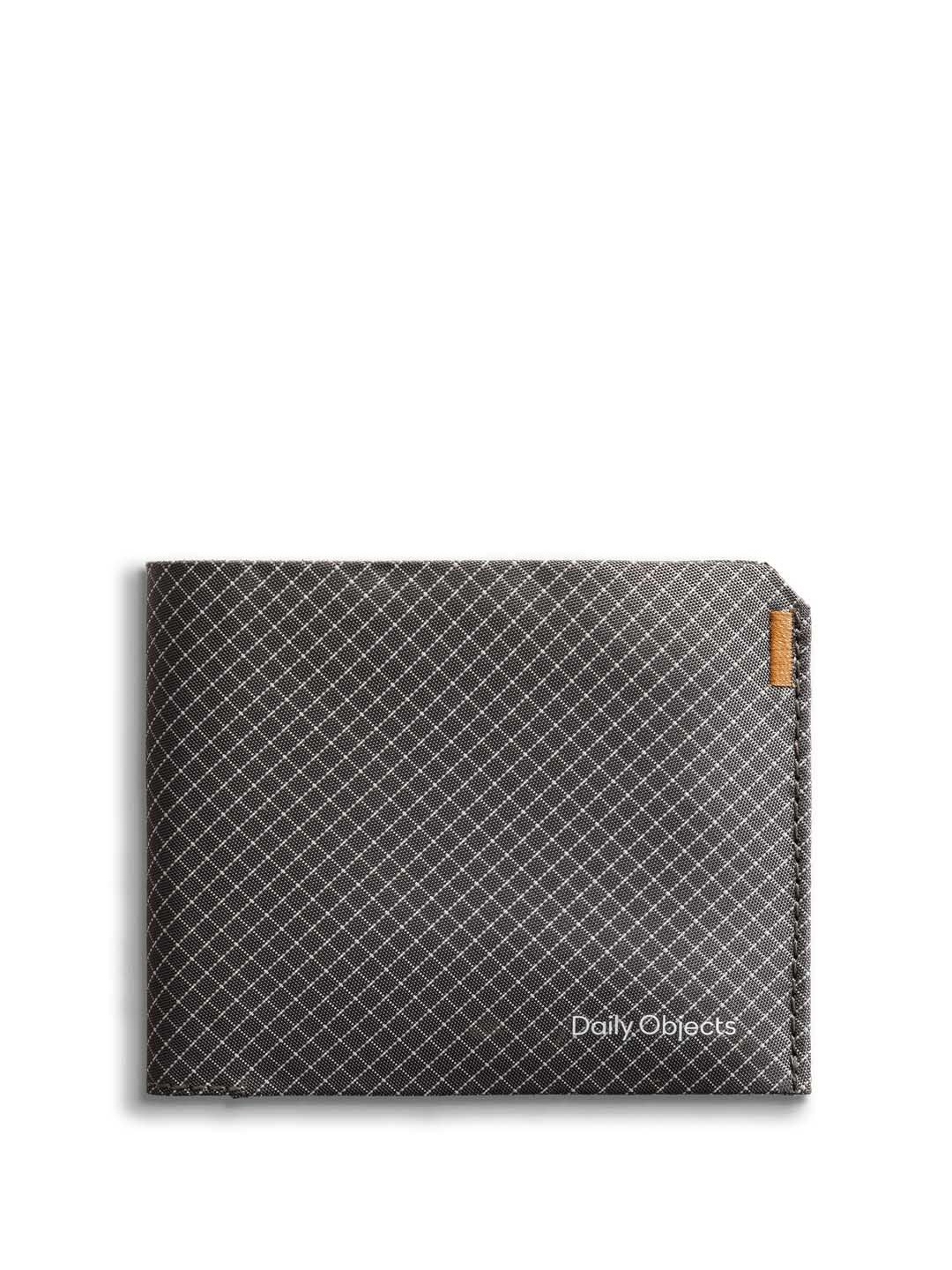 

DailyObjects Checked Two Fold Wallet, Charcoal