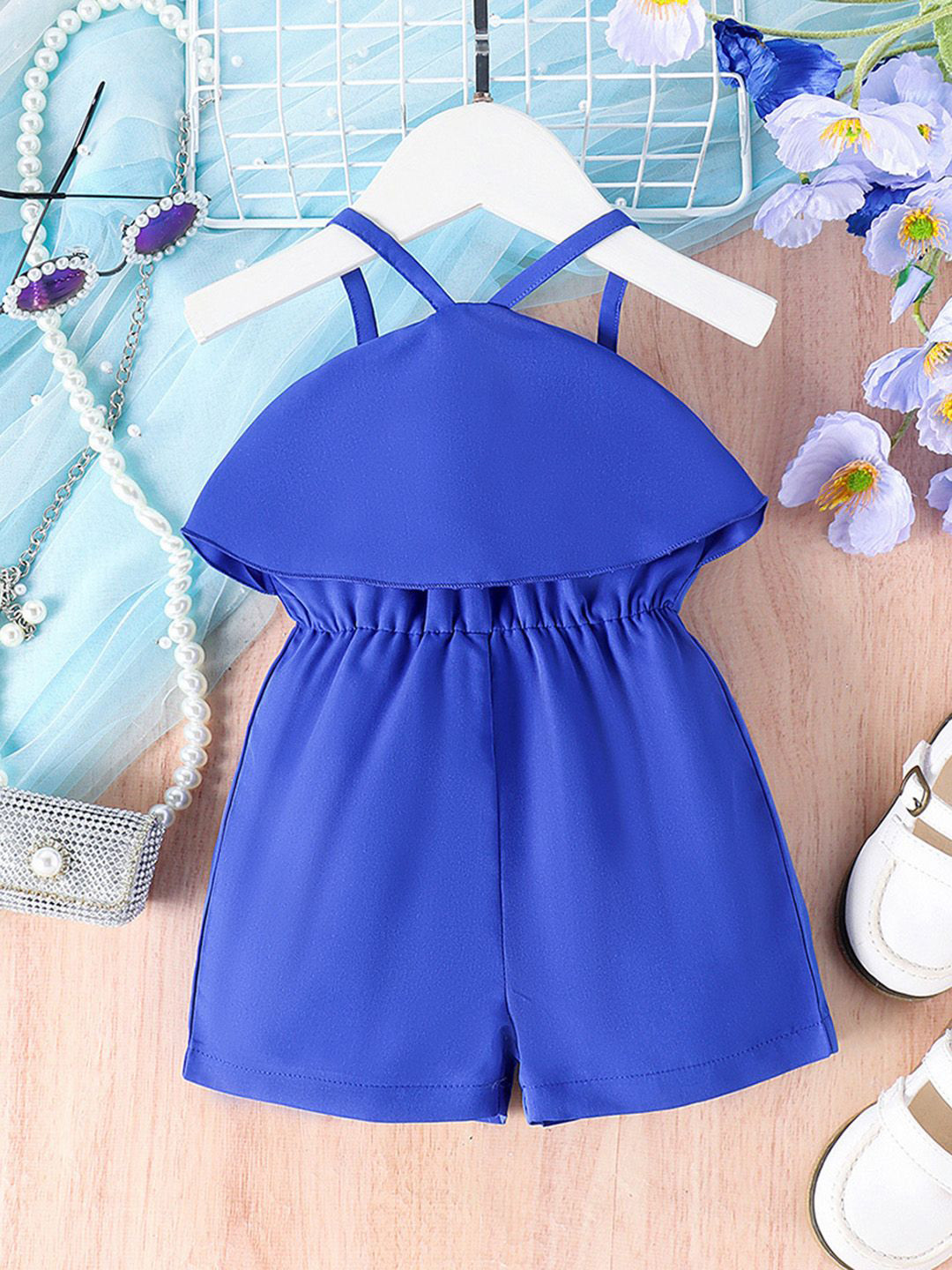 

INCLUD Girls Shoulder Straps Playsuit, Blue