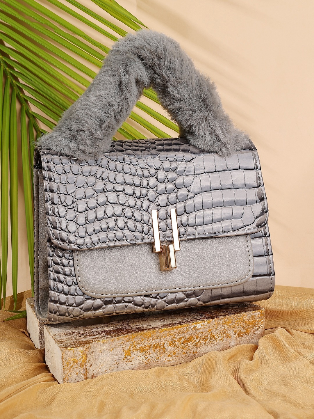 

ZEVORA Women Shopper Sling Bag with Quilted, Grey