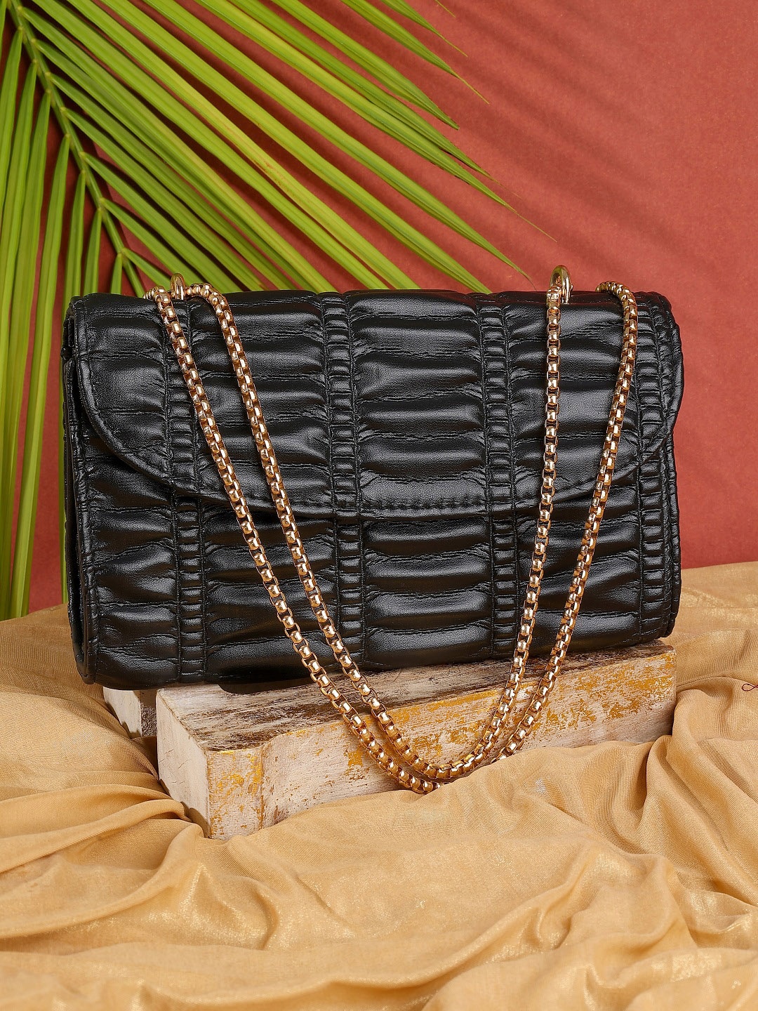 

ZEVORA Women Structured Shoulder Bag with Quilted, Black