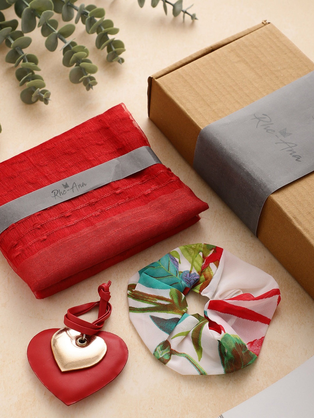 

Rhe-Ana Women Set of 3 Gift Set, Burgundy