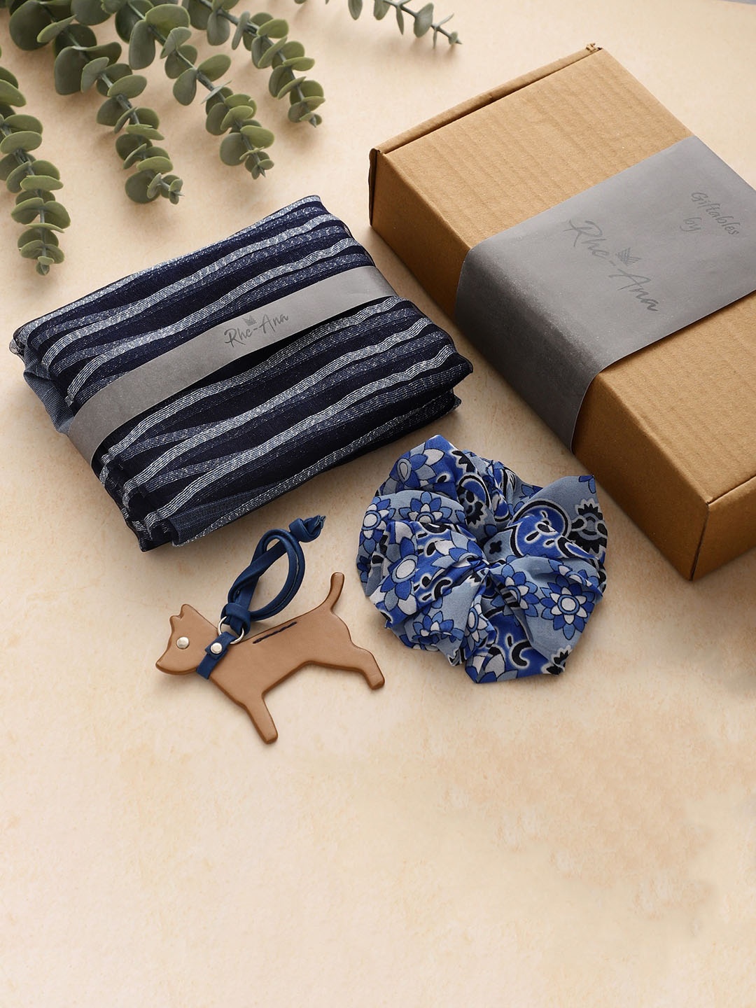 

Rhe-Ana Women Set of 3 Gift Set, Navy blue