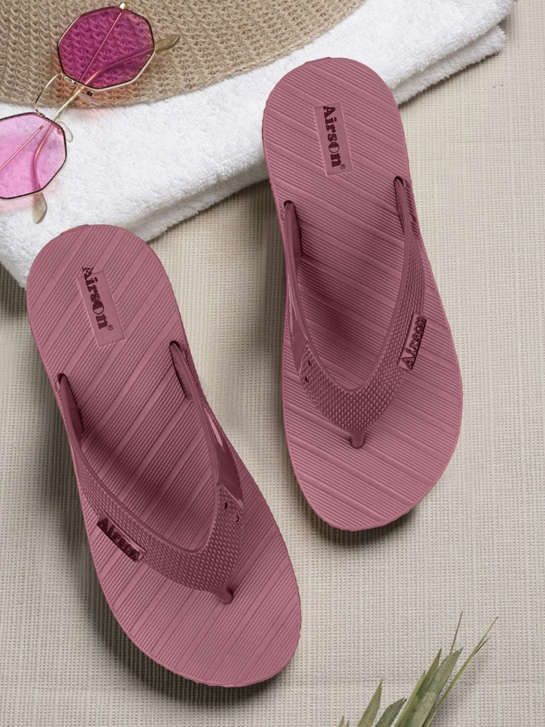 

Airson Women Thong Flip-Flops, Pink