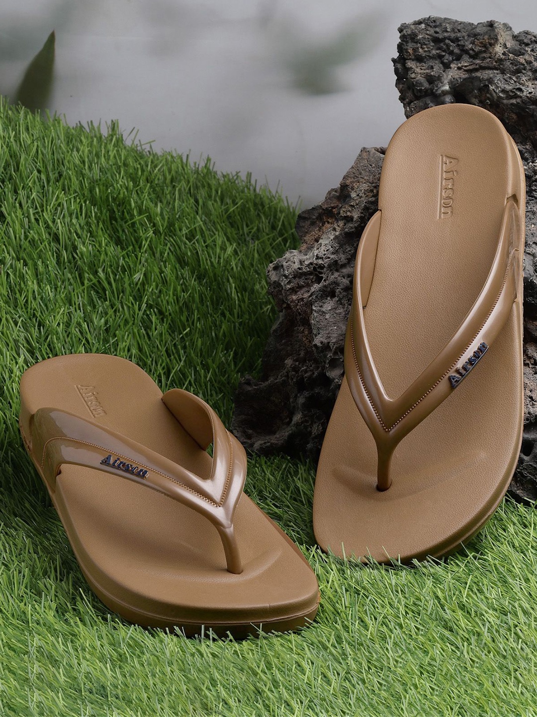 

Airson Women Thong Flip-Flops, Tan