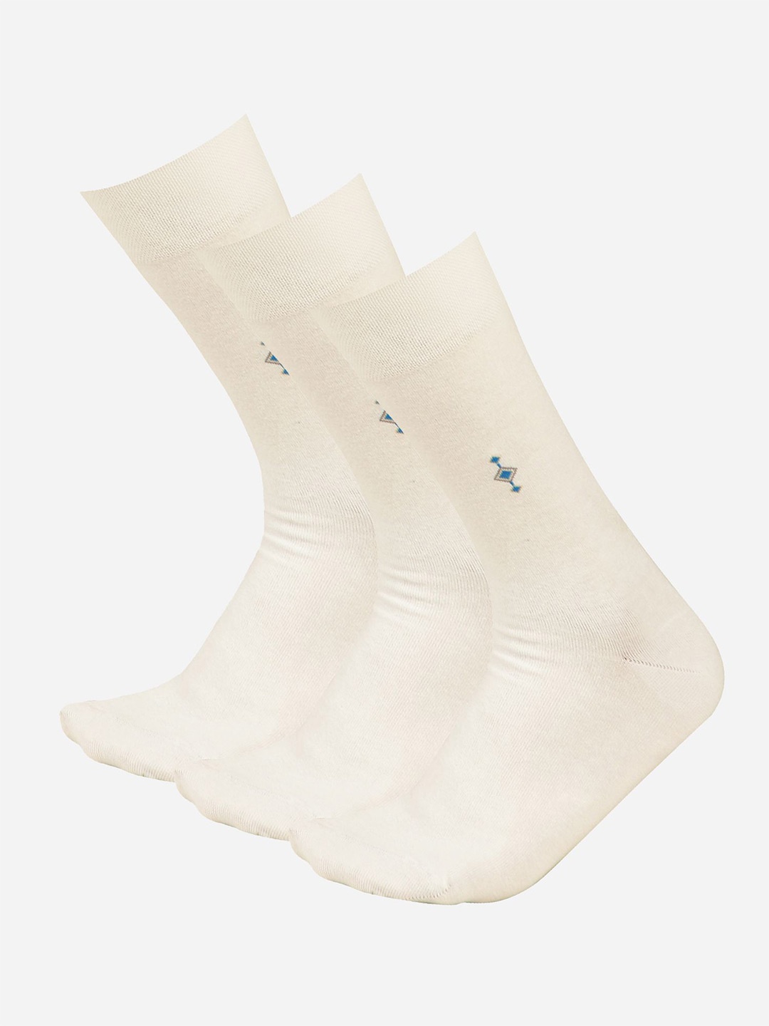 

Bodycare Men Pack Of 3 Cotton Calf-Length Socks, White