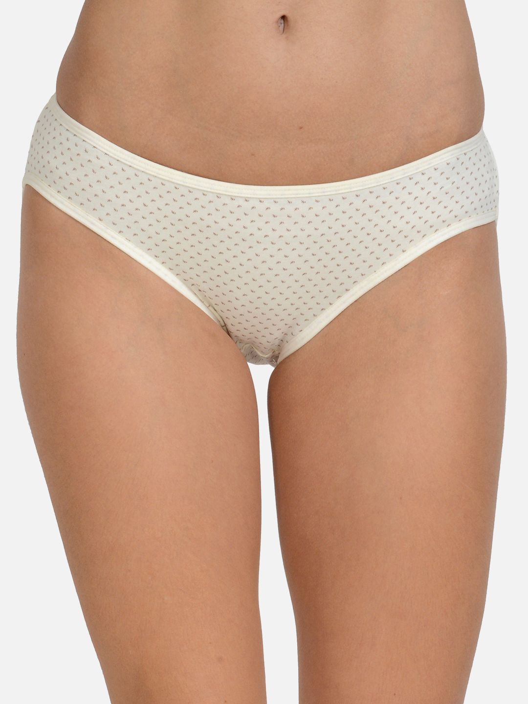 

mod & shy Micro Ditsy Printed Mid-Rise Hipster Briefs, Off white