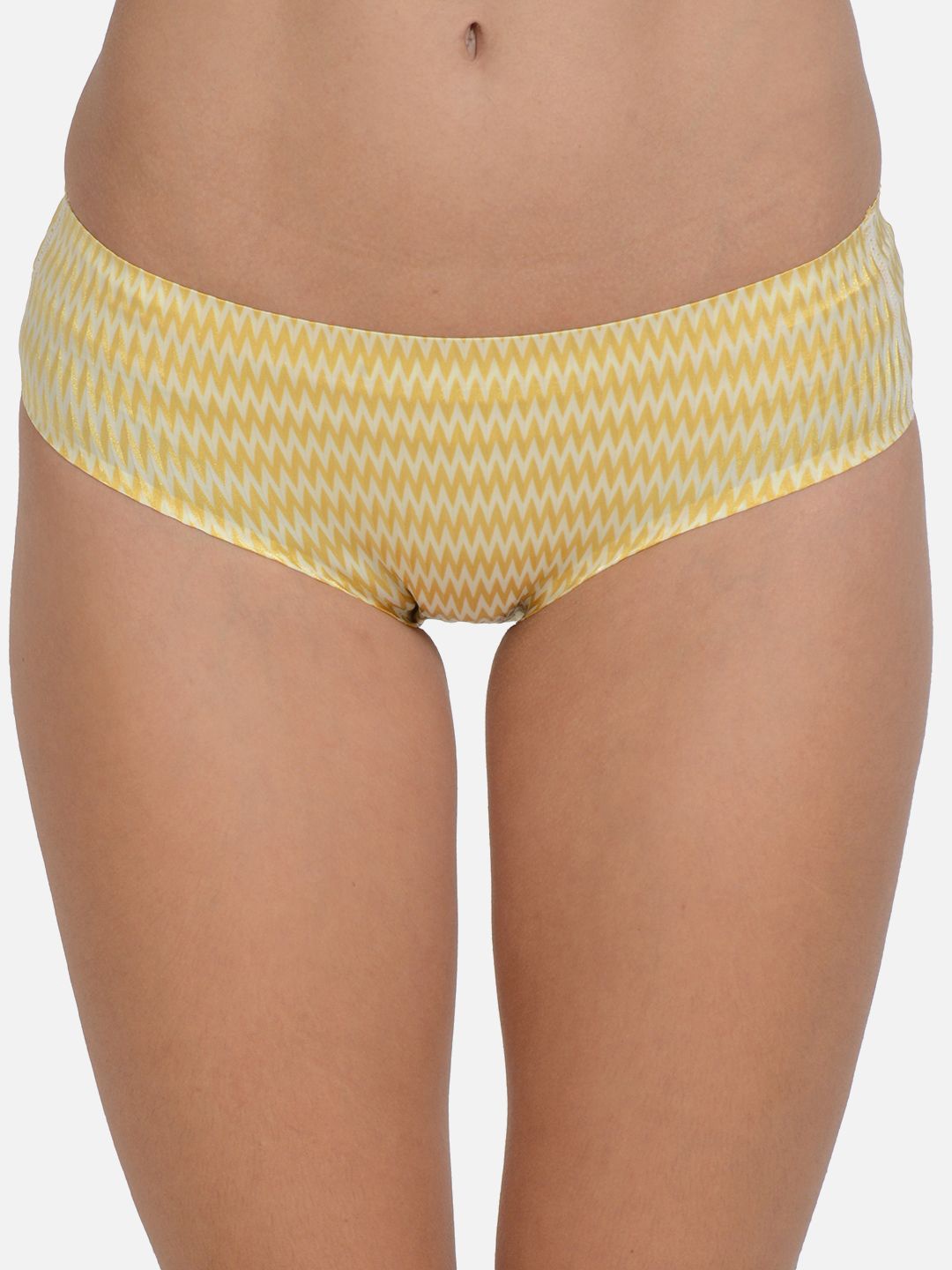 

mod & shy Geometric Printed Mid-Rise Seamless Hipster Briefs, Yellow