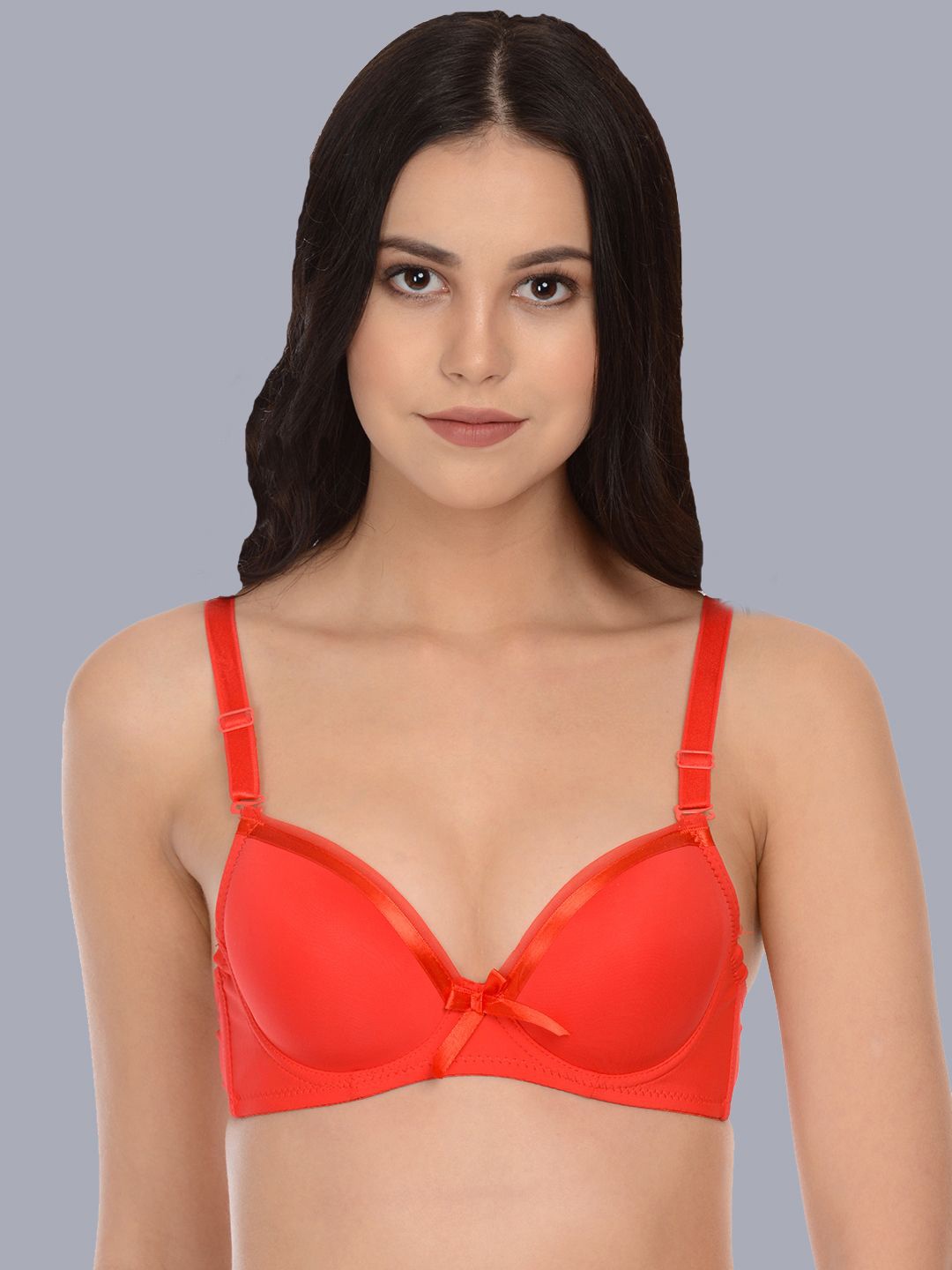 

mod & shy Full Coverage Lightly Padded T-shirt Bra- All Day Comfort, Red