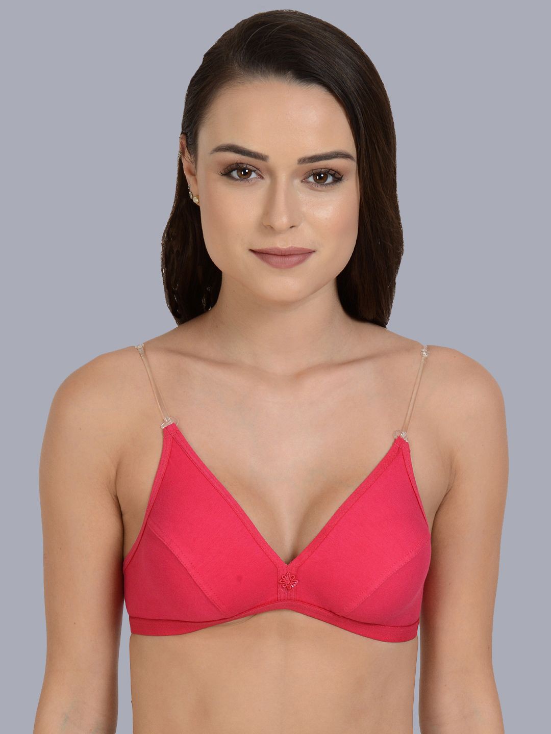 

mod & shy Full Coverage Non Padded Everyday Bra- All Day Comfort, Pink