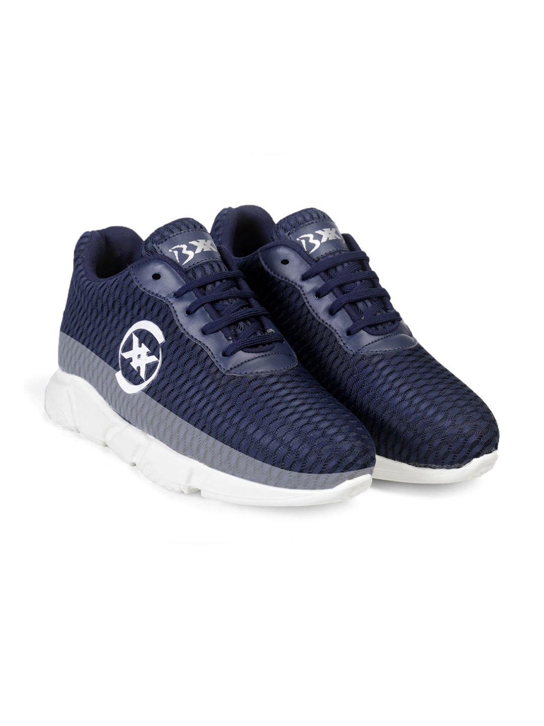 

Bxxy Men Mesh High-Top Running Non-Marking Elevator Shoes, Navy blue