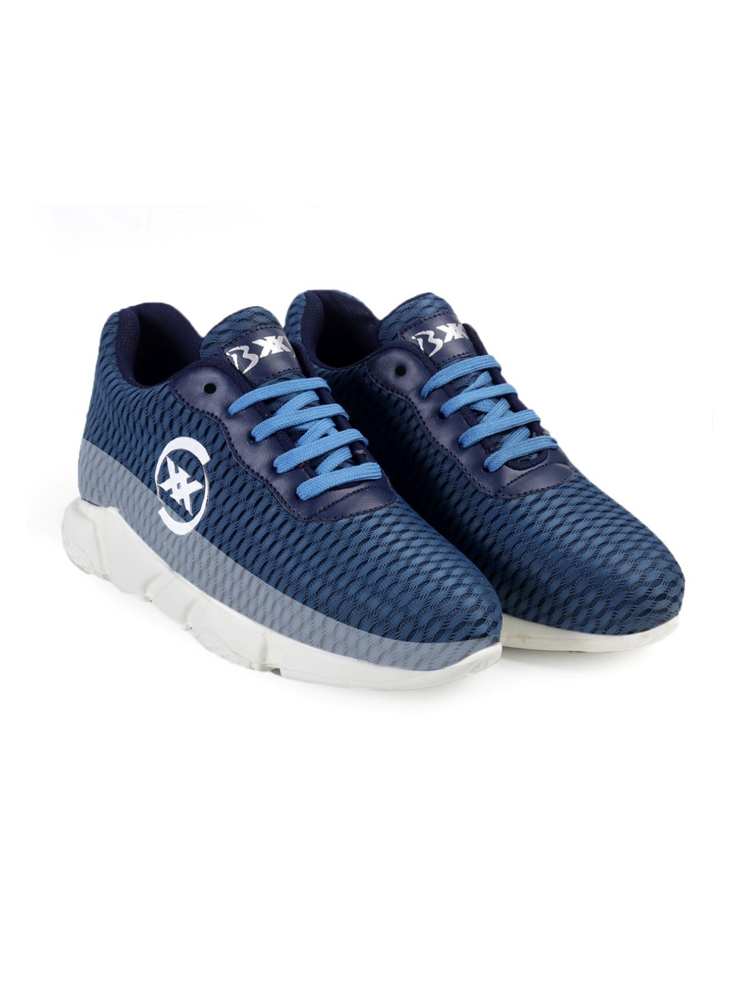 

Bxxy Men Mesh Height Increasing Sports Running Non-Marking Shoes, Navy blue