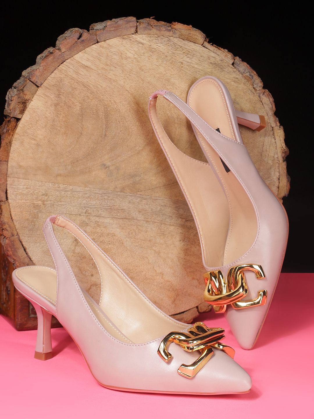 

Nine West Pointed Toe Slim Heeled Pumps, Pink
