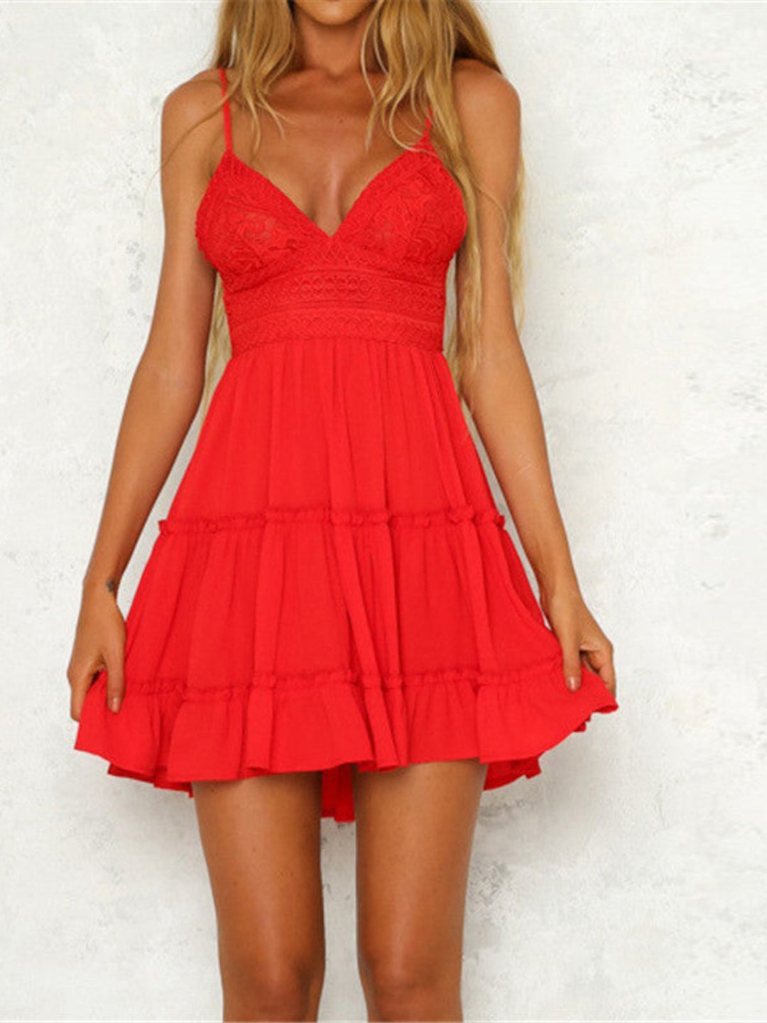 

4WRD by Dressberry Women Fit & Flare Mini Dress, Red