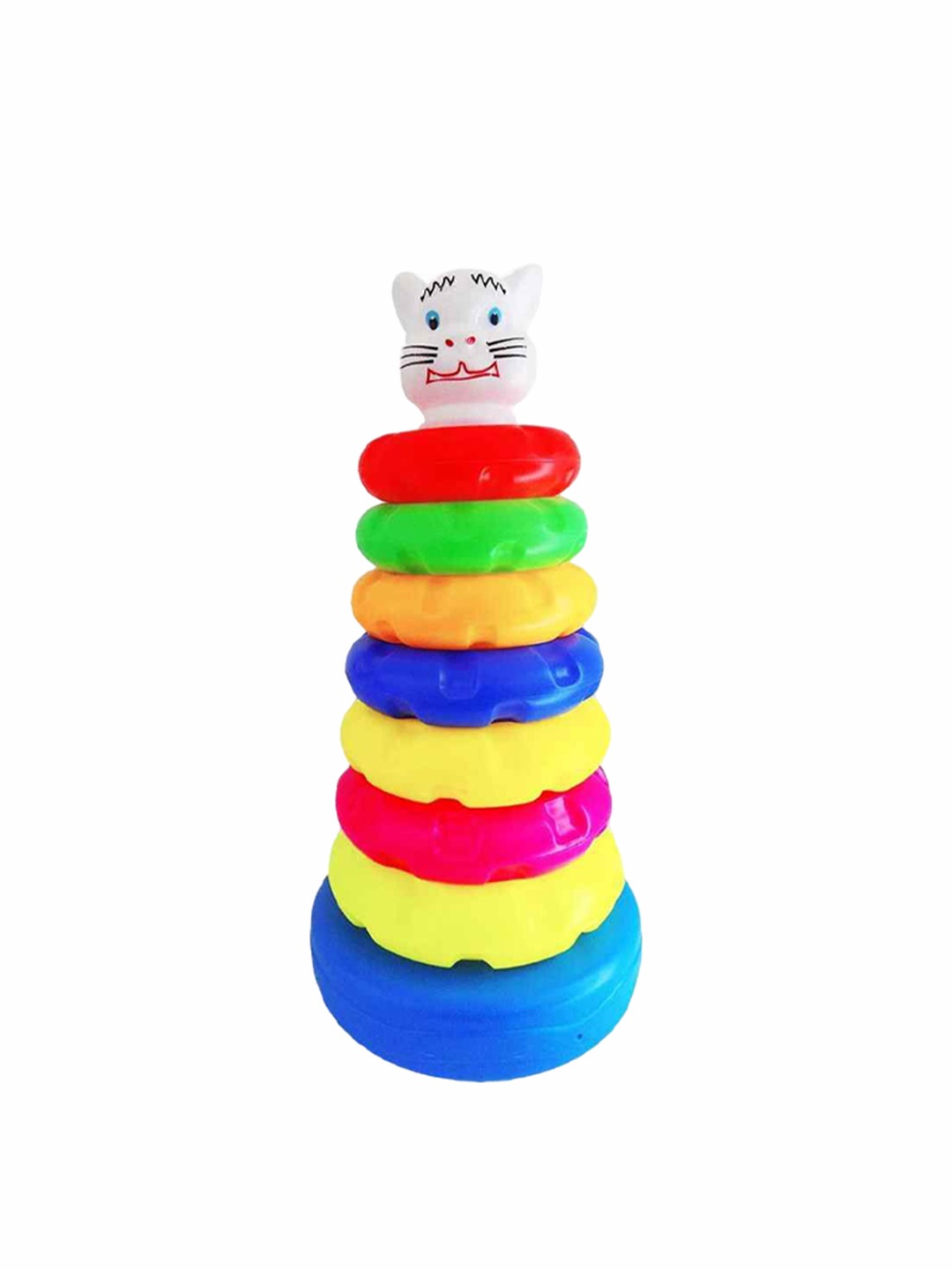 

PLANET of Toys Ring Throwing And Size Matching Game, Red