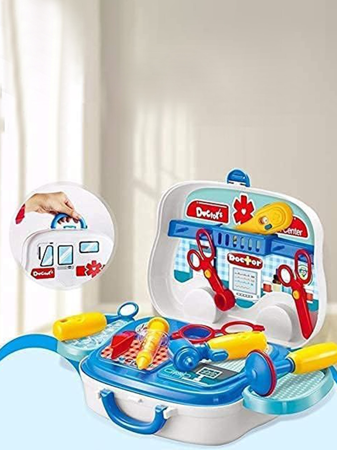 

PLANET of Toys Little Doctor Play Set with Foldable Suitcase, Multi