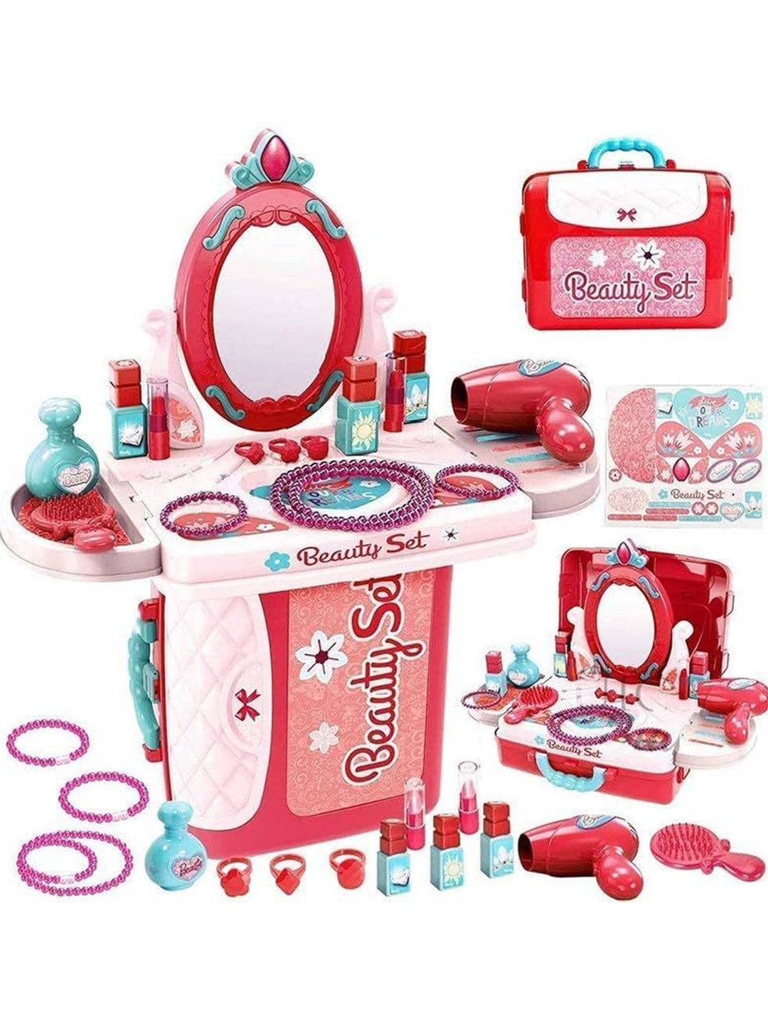

PLANET of Toys Beauty Makeup Gaming Accessory Activity Toys and Games, Pink