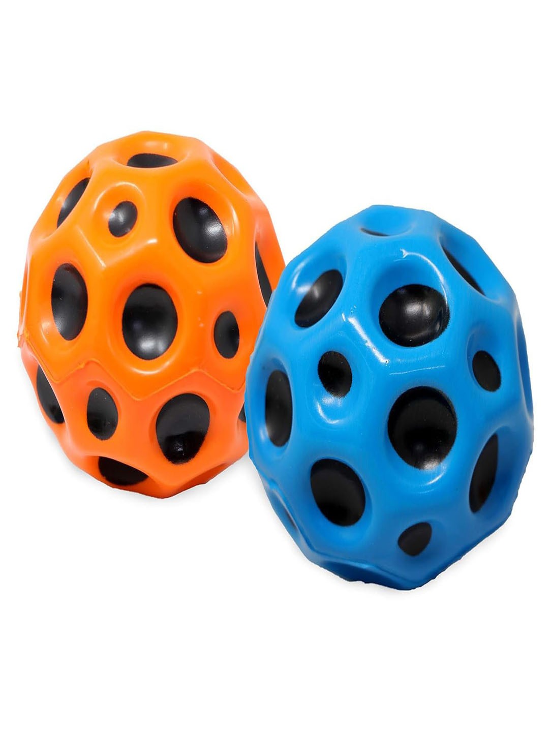 

PLANET of Toys 2 Pcs Super Bouncing Meteor Space Rubber Ball, Blue
