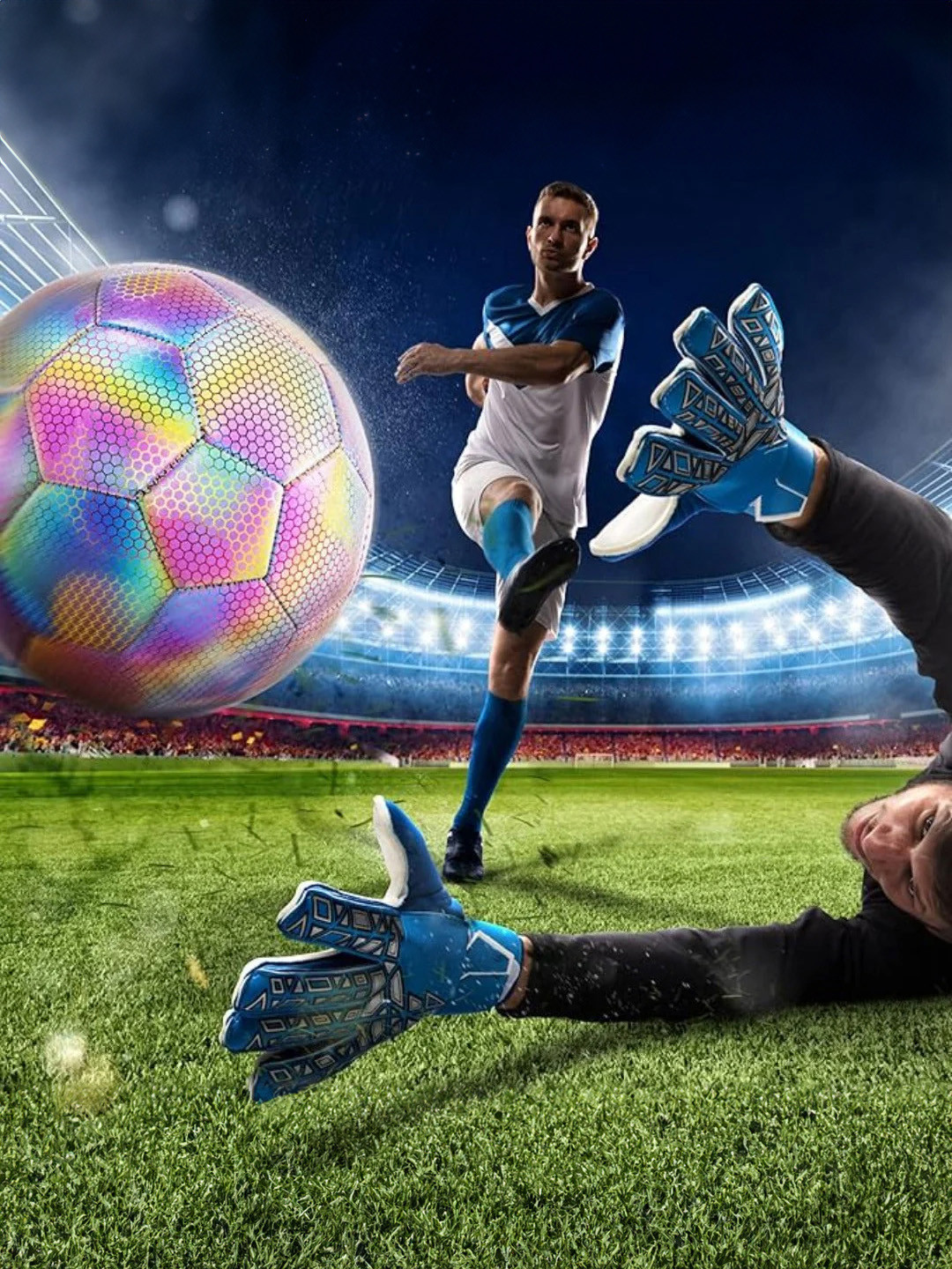 

Kidology Kids Holographic Luminous Football, Pink