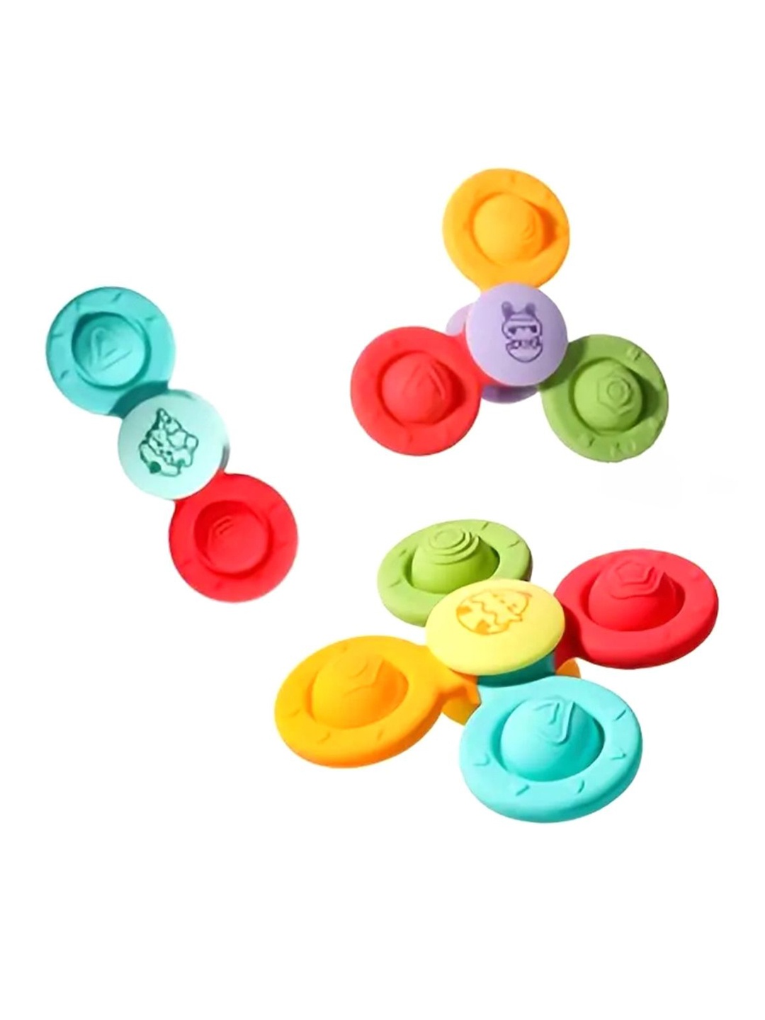 

Kidology Kids 3 Pieces Cartoon Pop up Suction Cup Spinner Toys, Blue