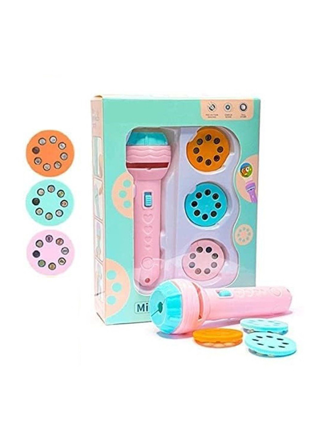 

MUREN Flashing Light Projector Torch Activity Toys and Games, Pink