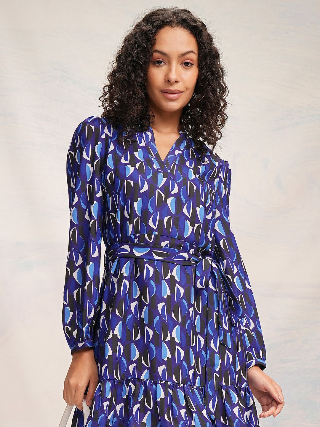 

Tokyo Talkies Print A-Line Dress, Blue