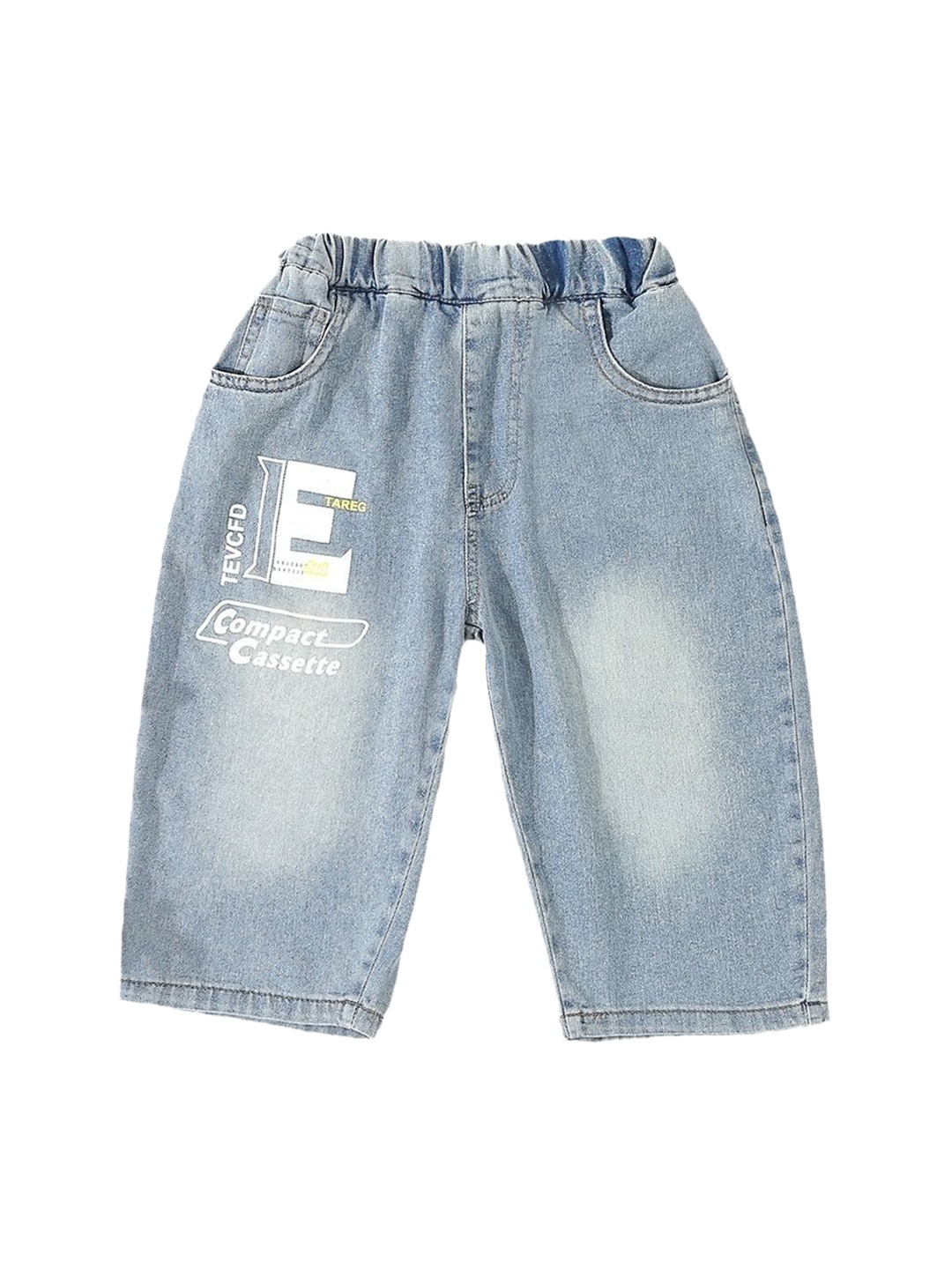 

StyleCast x Revolte Boys Blue Regular Fit Washed Denim Shorts