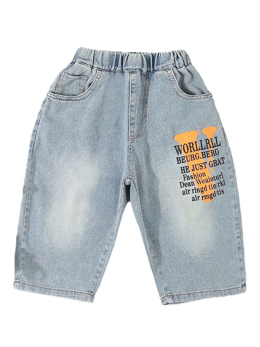

StyleCast x Revolte Boys Blue Regular Fit Denim Shorts