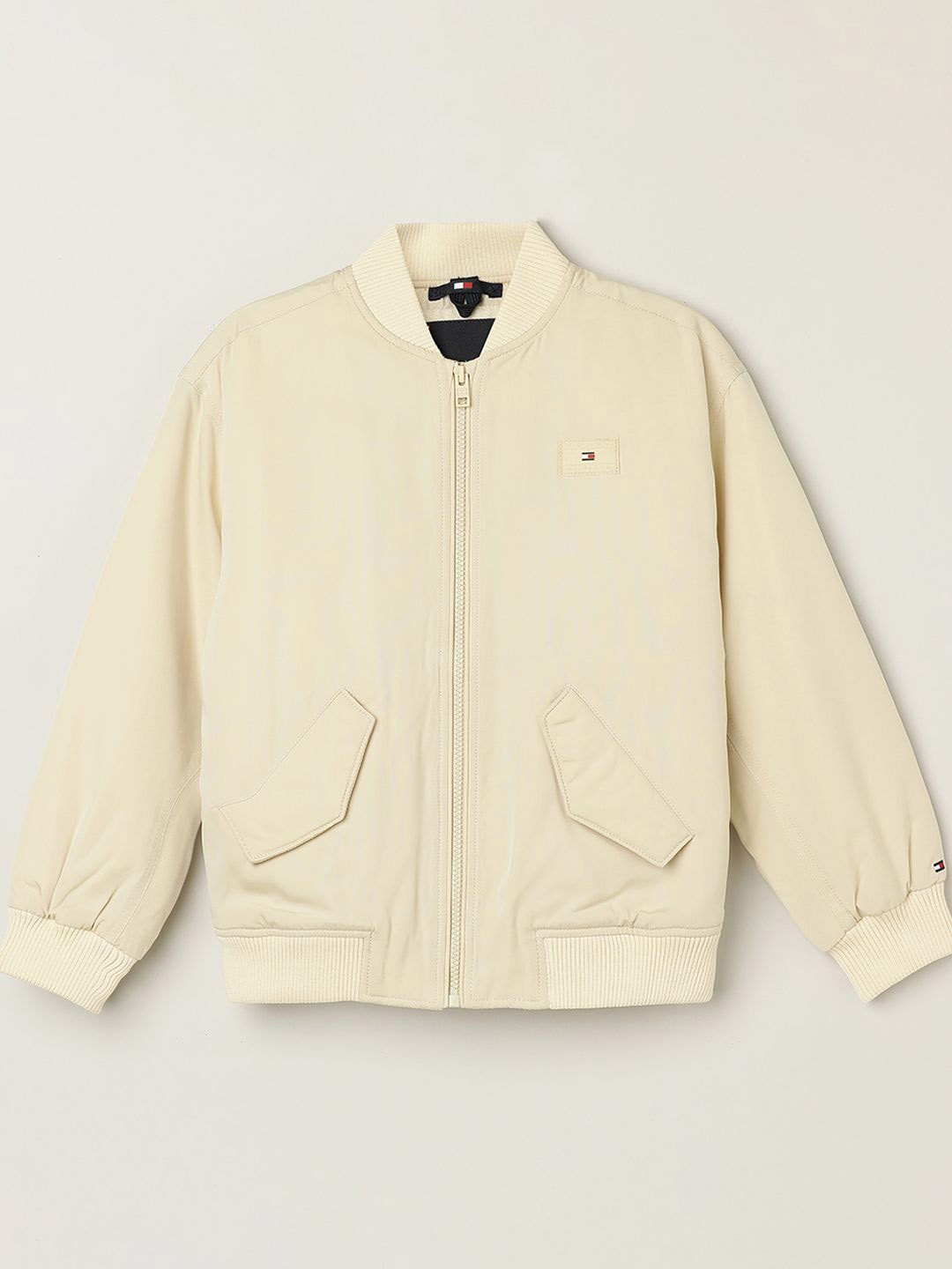 

Tommy Hilfiger Boys Windcheater Bomber with Patchwork Jacket, Beige
