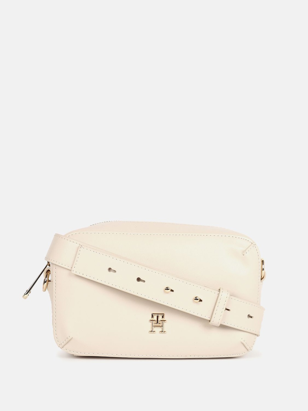 

Tommy Hilfiger Embellished Half Moon Sling Bag, Beige