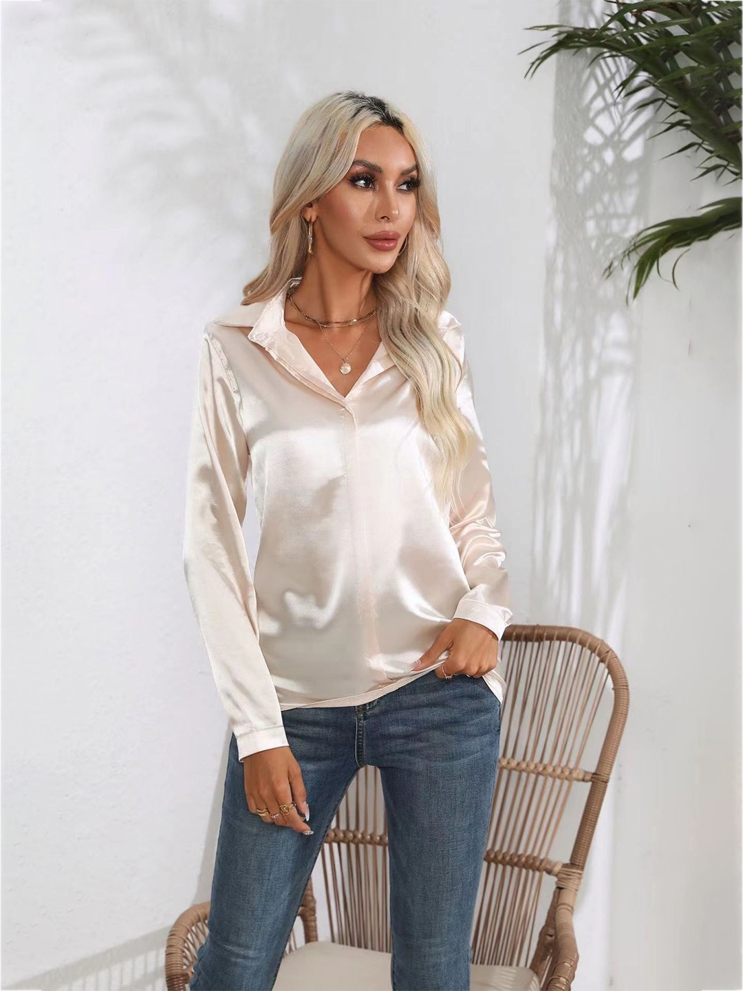 

StyleCast Women Solid Opaque Casual Shirt, Pink