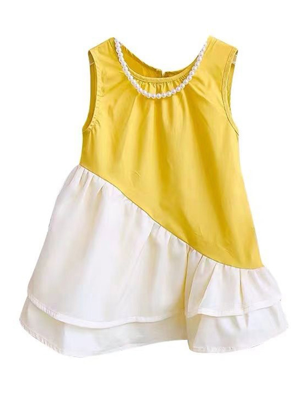 

StyleCast x Revolte Girls Layered A-Line Dress, Yellow