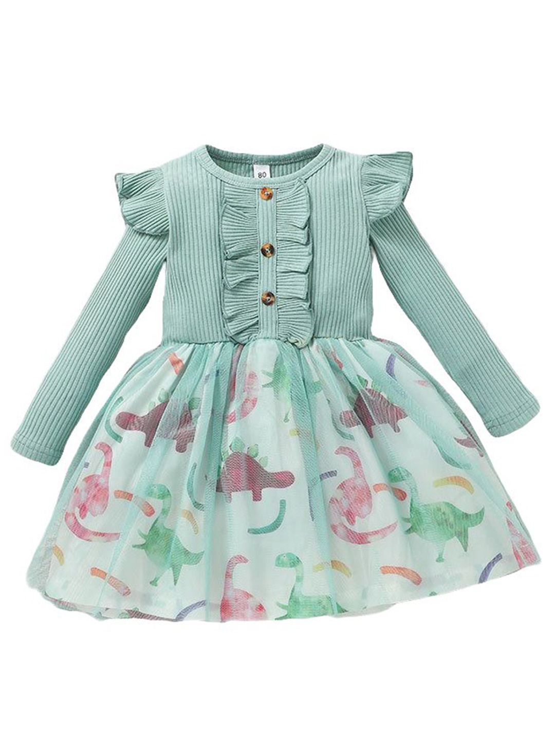 

StyleCast x Revolte Floral Print Fit & Flare Dress, Green