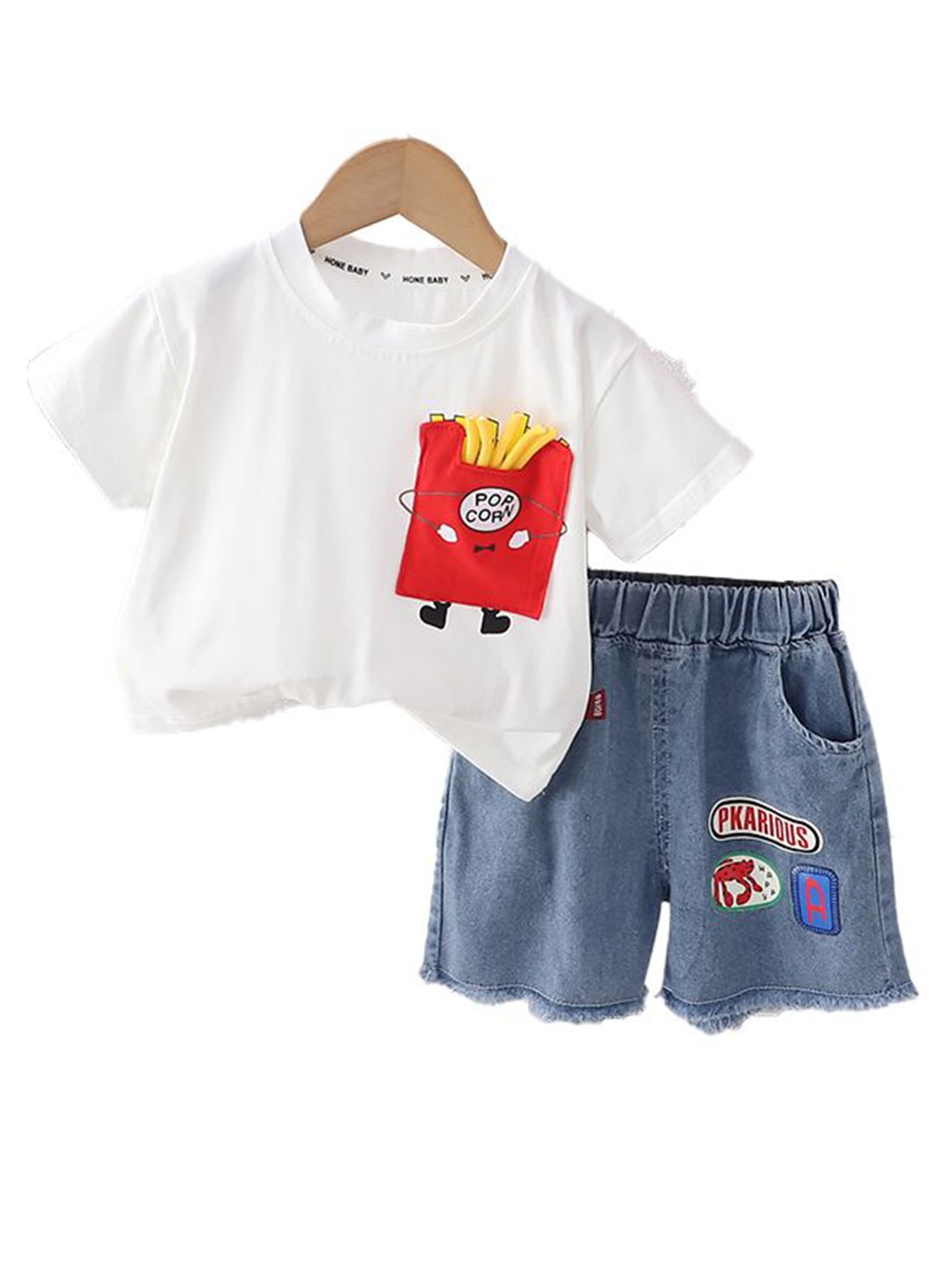 

StyleCast x Revolte Boys Printed T-shirt with Shorts, White