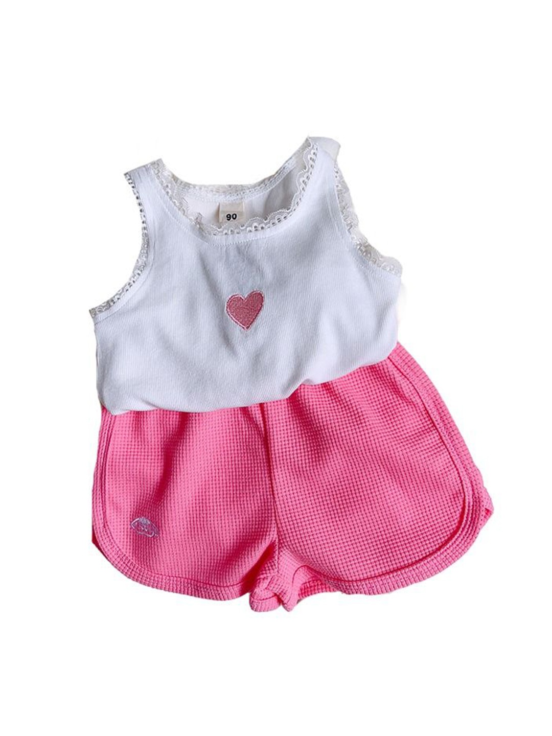 

StyleCast x Revolte Girls Pure Cotton Top with Shorts, Pink