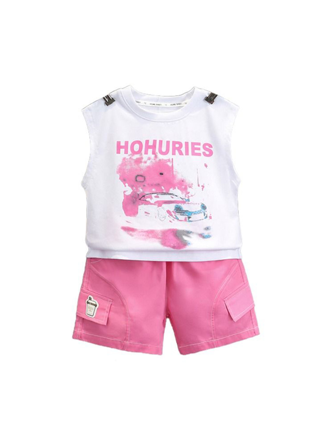 

StyleCast x Revolte Boys Printed T-shirt with Shorts, Pink